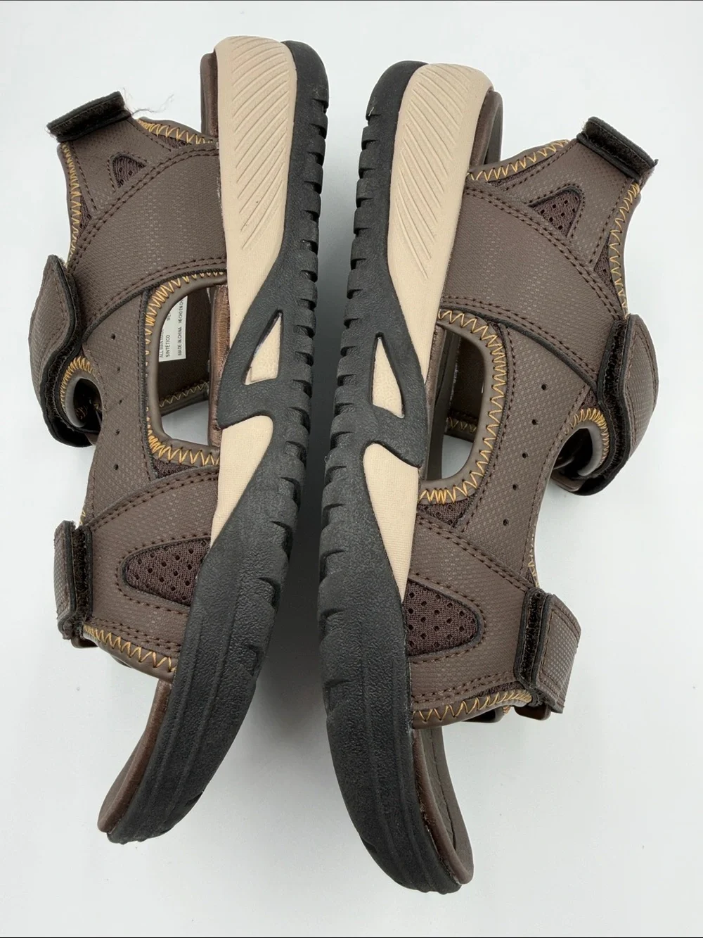 NWT Eddie Bauer Anchor Brown Sport Sandals Men’s Size 9M  Comfort Outdoor Hiking